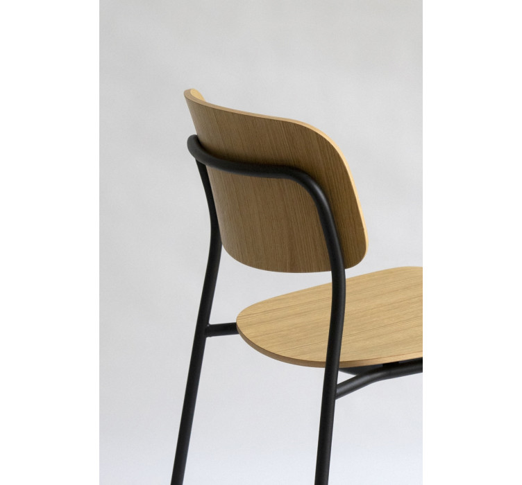 Стілець Daily 1 Black Natural Oak6